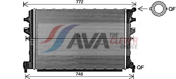Радіатор охолодження, додатковий AVA VNA2383 ціна, від 71.41 USD